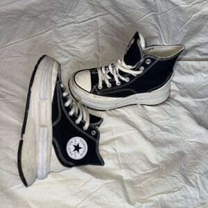 Converse Black and White Platform Sneakers Iconic Design